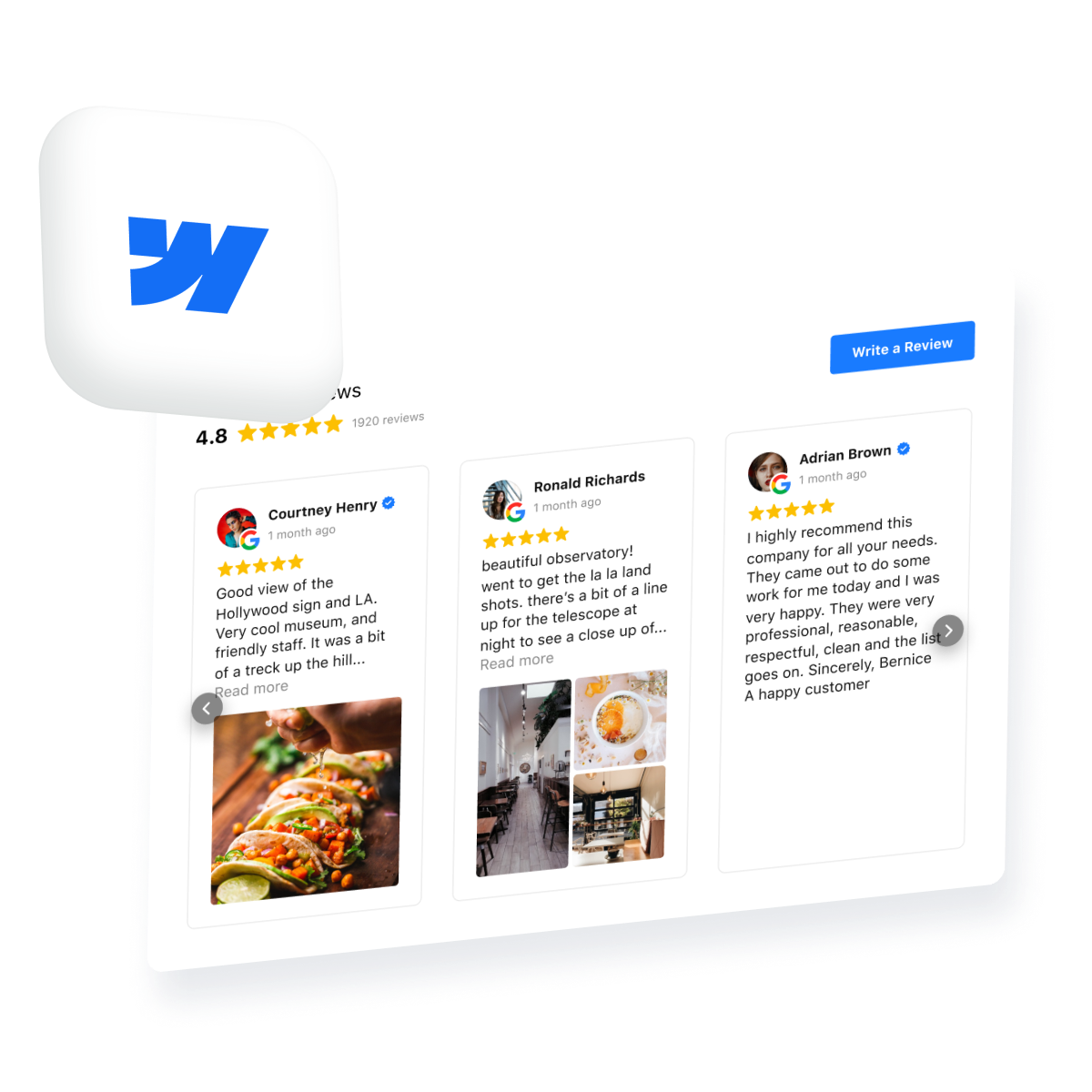 How to Embed Google Reviews to Webflow Website