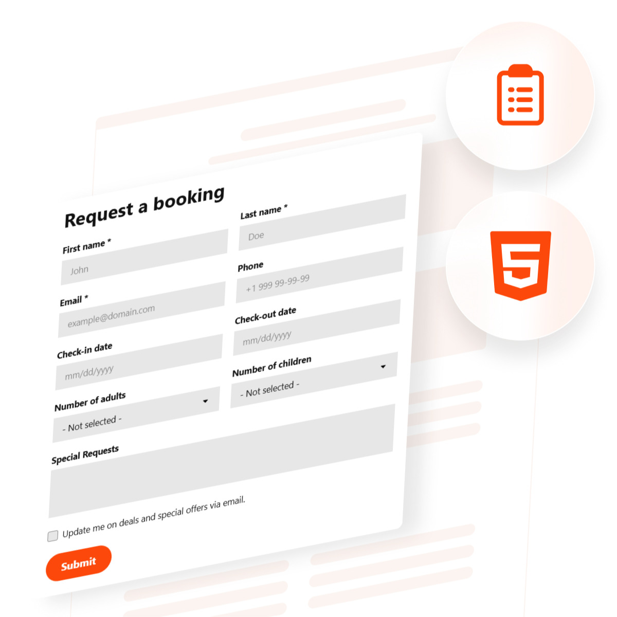HTML Forms Generator for Website