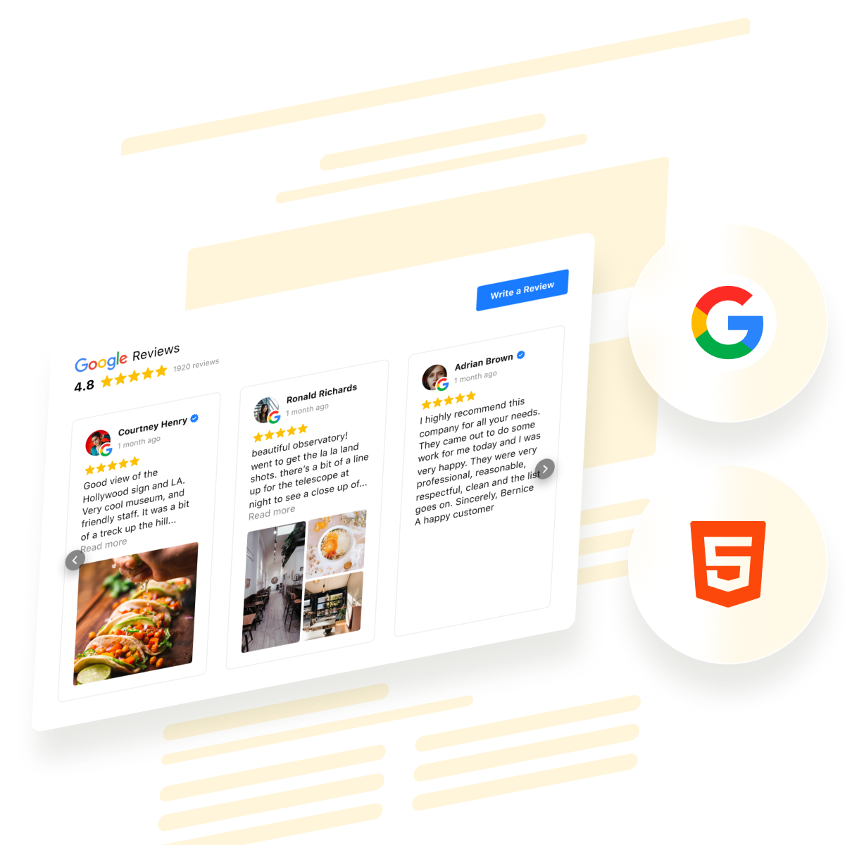 How to Add Star Ratings and Reviews with HTML
