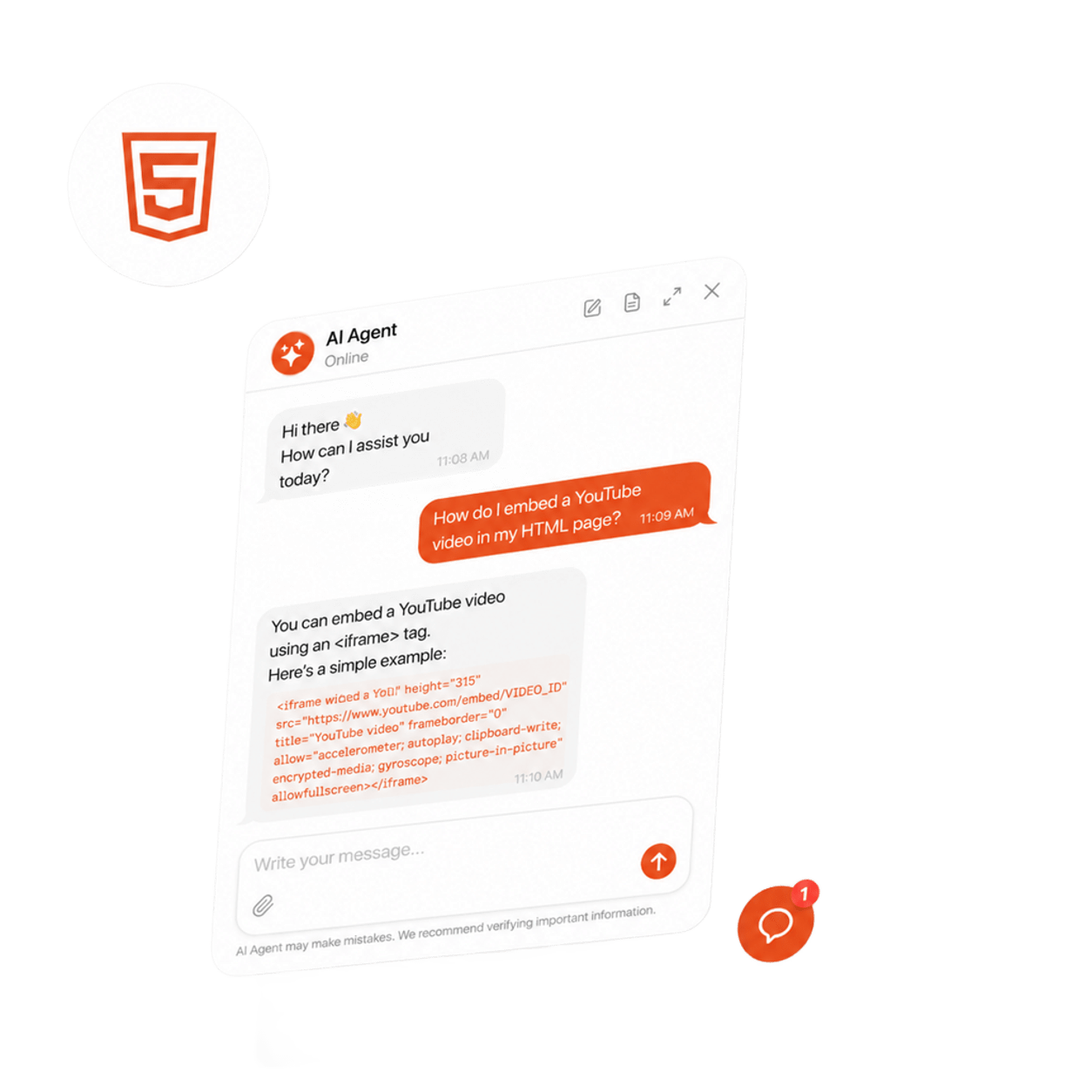 How to Embed a Chatbot on an HTML Website