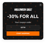 Halloween Sale Popup