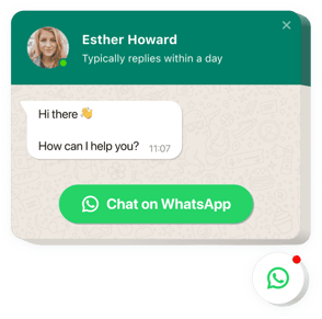 Embed WhatsApp in 1-2-3!