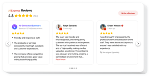 Add Aliexpress Reviews to Your Website – no coding required