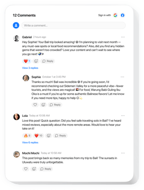 Add Comments to Your Website – no coding