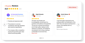 Add Aliexpress Reviews to Your Website – no coding required