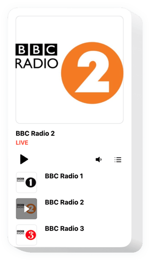 HTML Radio Player widget