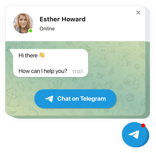 Offer Quick Support via Telegram