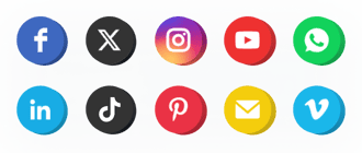 Icônes de médias sociaux pour PrestaShop