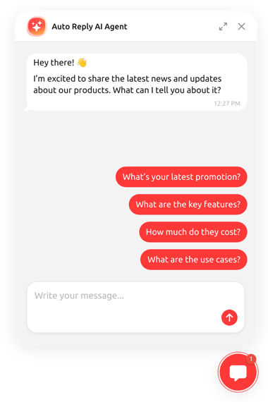 HTML Auto Reply Chatbot template