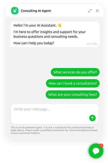 HTML AI Consulting template
