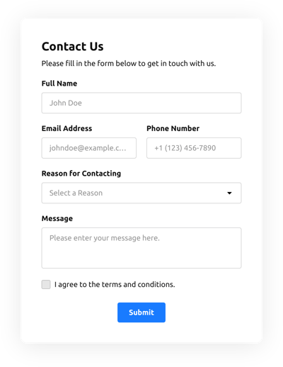 Mailchimp Contact Form