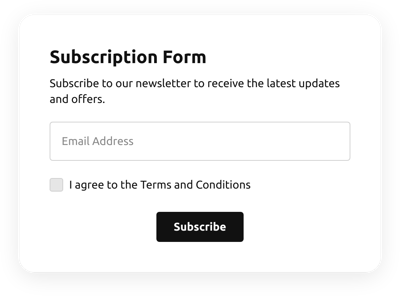 Simple Subscription Form