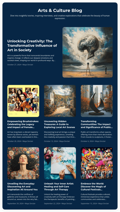 Arts & Culture Blog