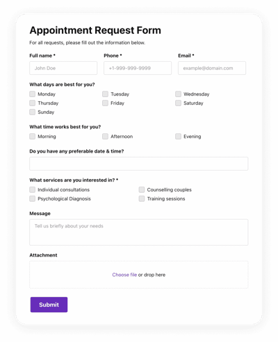 Appointment Form