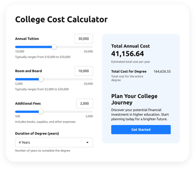 College Cost Calculator