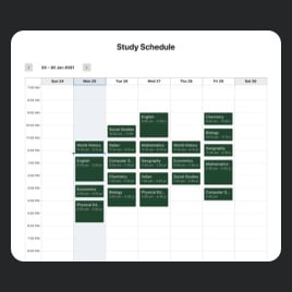 Timetable Calendar