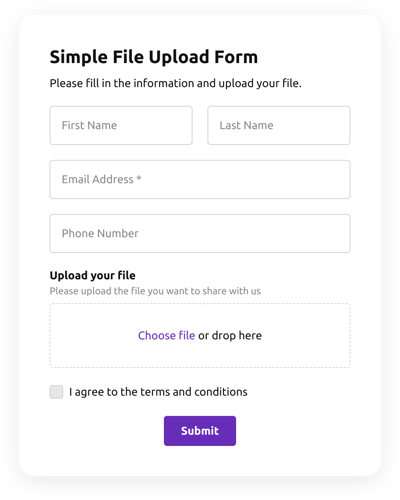 Simple File Upload Form