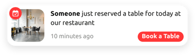 Restaurant Reservation Notification