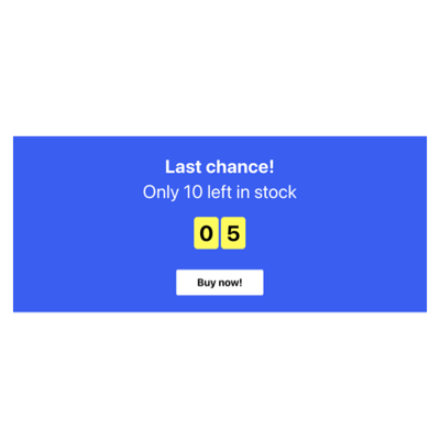 Scarcity Countdown Timer