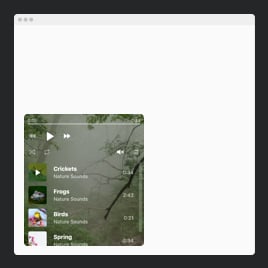 Nature Sounds Player