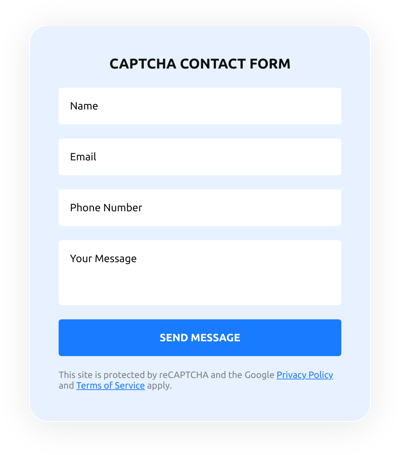 Captcha Contact Form