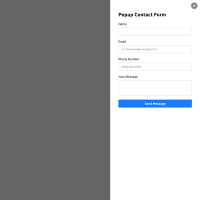 Popup Contact Form