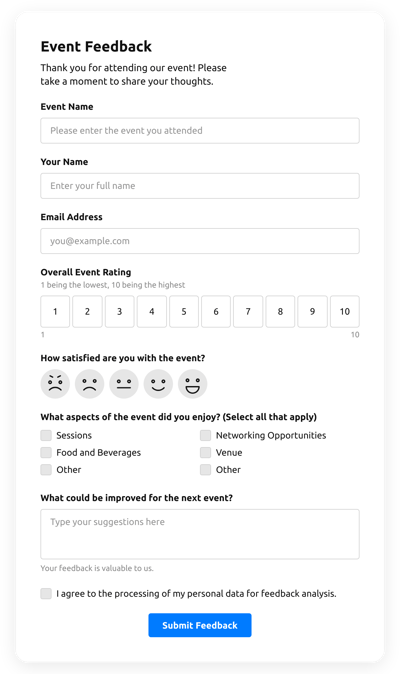 Event Registration Form Templates for Website