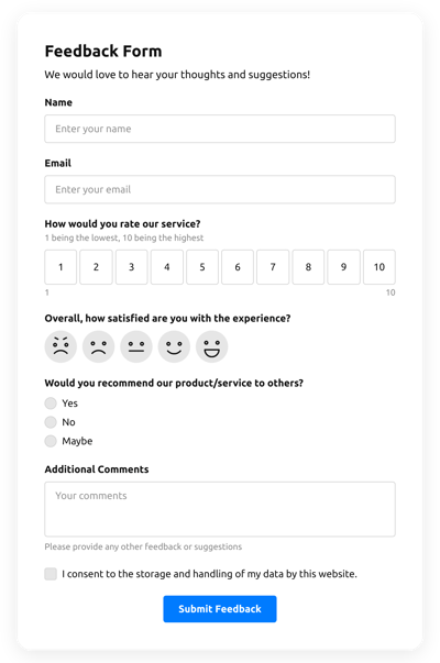 Simple Feedback Form