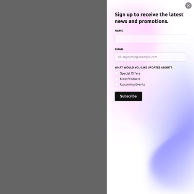 Mailchimp Popup Form