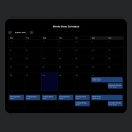 Grid Calendar