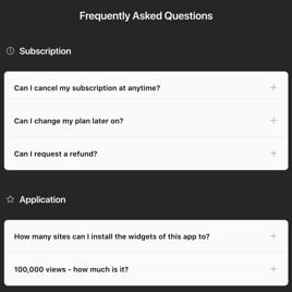 Categories FAQ