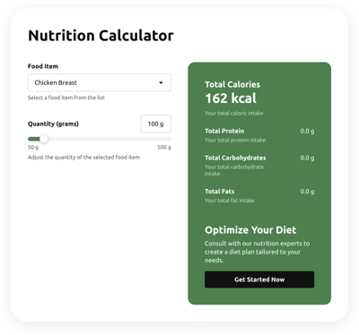 Nutrition Calculator