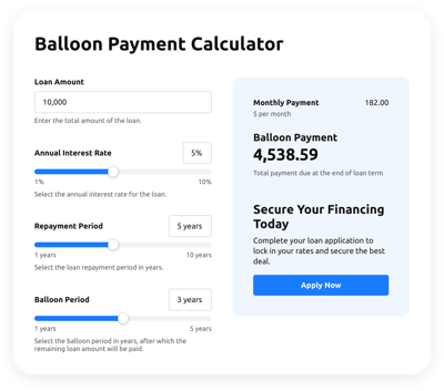 Balloon Payment Calculator