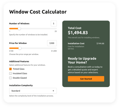 Window Cost Calculator