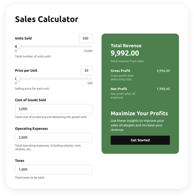 Sales Calculator