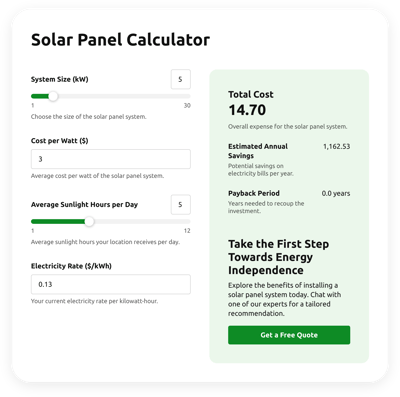 Solar Panel Calculator