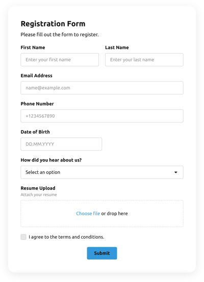 Registration Form