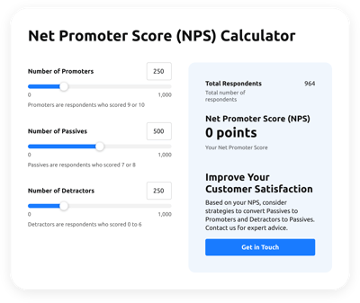 Net Promoter Score (NPS) Calculator