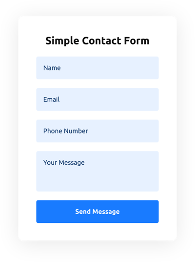 Contact Us Form Template, Auto-route to Staff