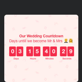 Wedding Countdown Timer