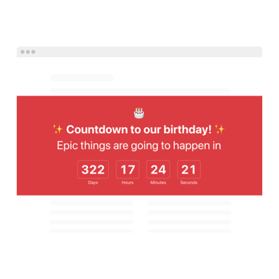 Birthday Countdown Timer