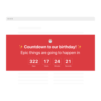 Countdown Timer Public Design