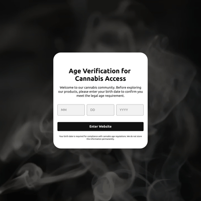 Cannabis Age Verification