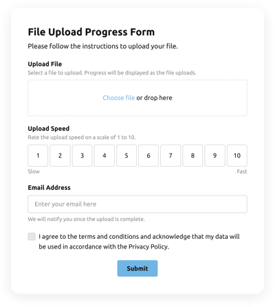 Porgress Bar File Upload Form