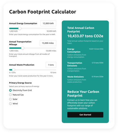 Carbon Footprint Calculator