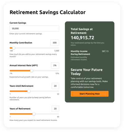 Retirement Savings Calculator