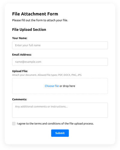 File Attachment Form