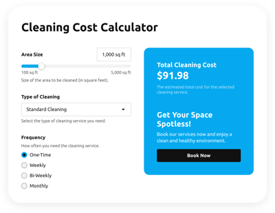 Cleaning Cost Calculator