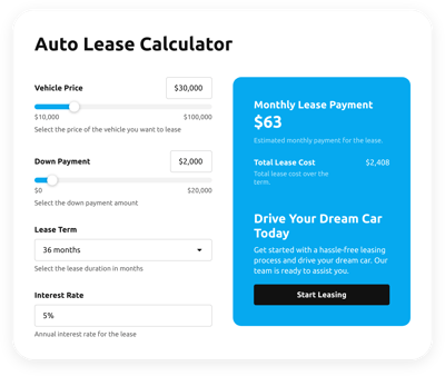 Auto Lease Calculator