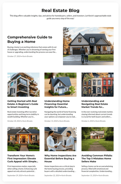 Real Estate Blog